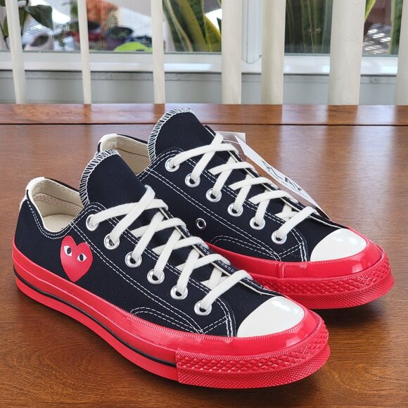 Converse X Comme des Garçons Play Chuck 70 Ox Canvas A01795C Men's Multi Sizes - Picture 2 of 12